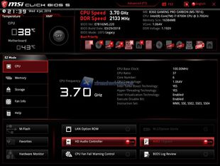 MSI B360 BIOS 1